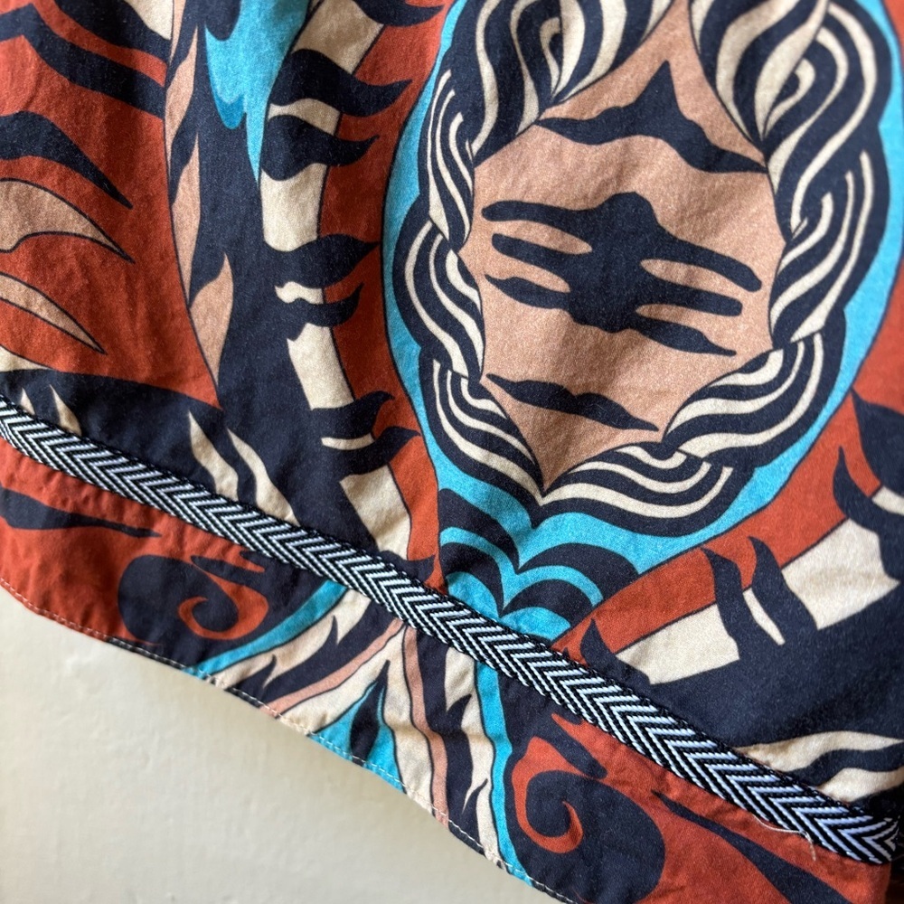 CHUFY KEKET Shorts Extra Small Kathmandu Heights Brown Orange Blue EUC boho - Picture 5 of 8